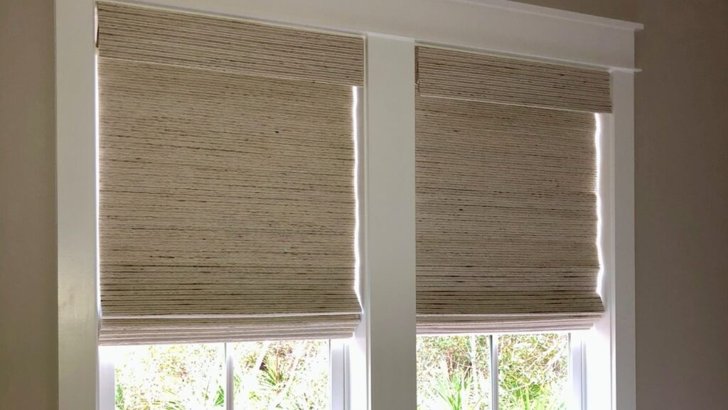 woven wooden shades